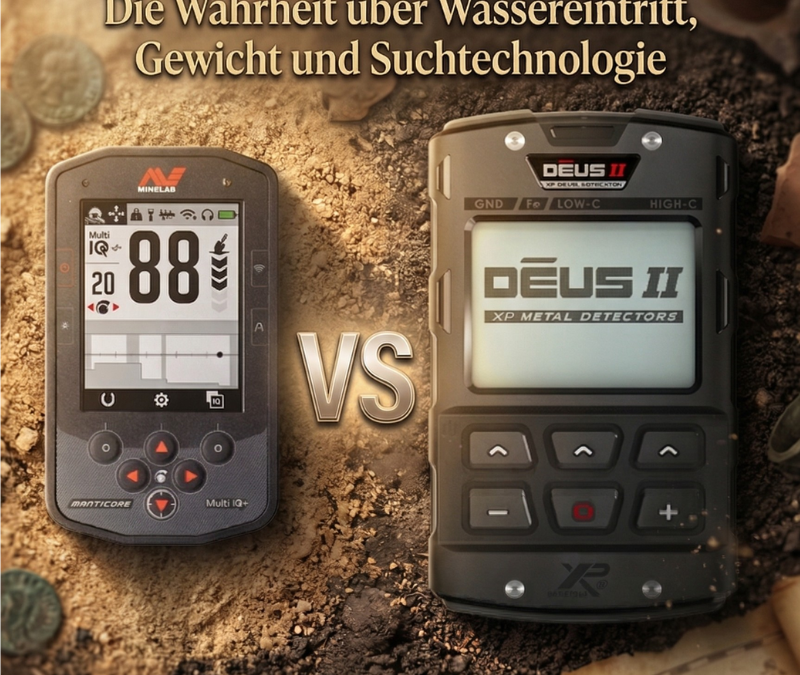 Professioneller Metalldetektor-Vergleich 2026: Warum der XP Deus 2 den Minelab Manticore in allen Feldtests schlägt – Die Wahrheit über Wassereintritt, Gewicht und Suchtechnologie